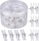 60 pcs decorative push pin clips clear pushpins for bulletin cork boards arts cubicle walls and office projects